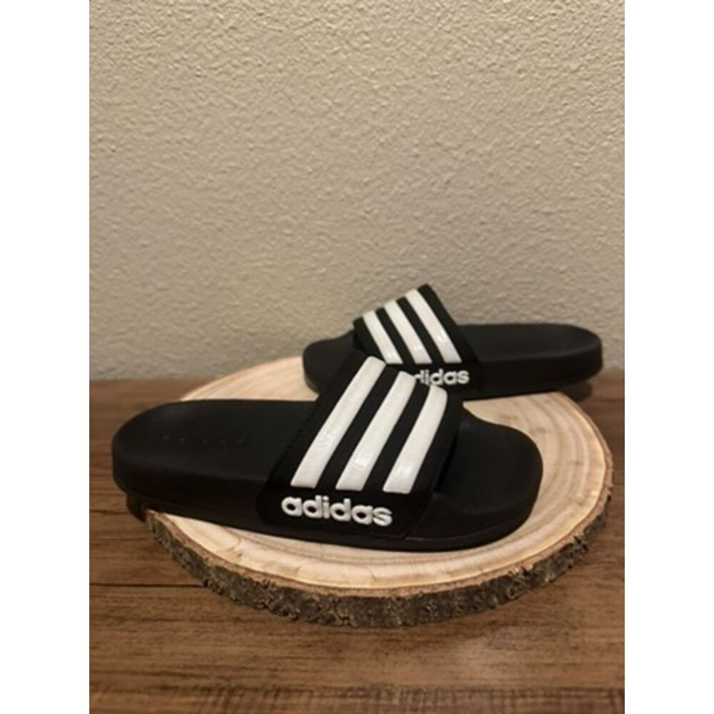 Adidas Adilette Black Shower Slides-Sandals for Kids 12k